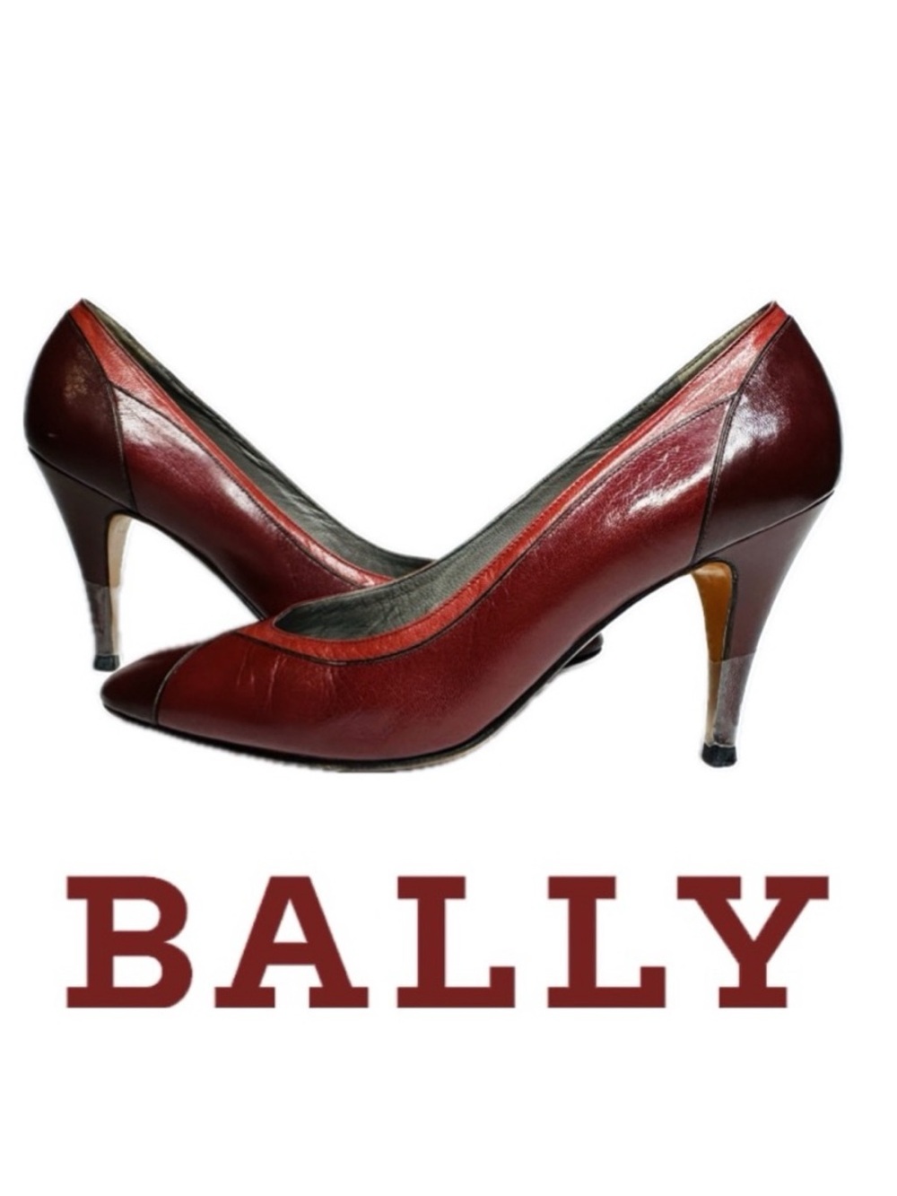 BALLY | Made In Italy Red Leather Pumps High Heel Shoes Women’s 7 1/2 M